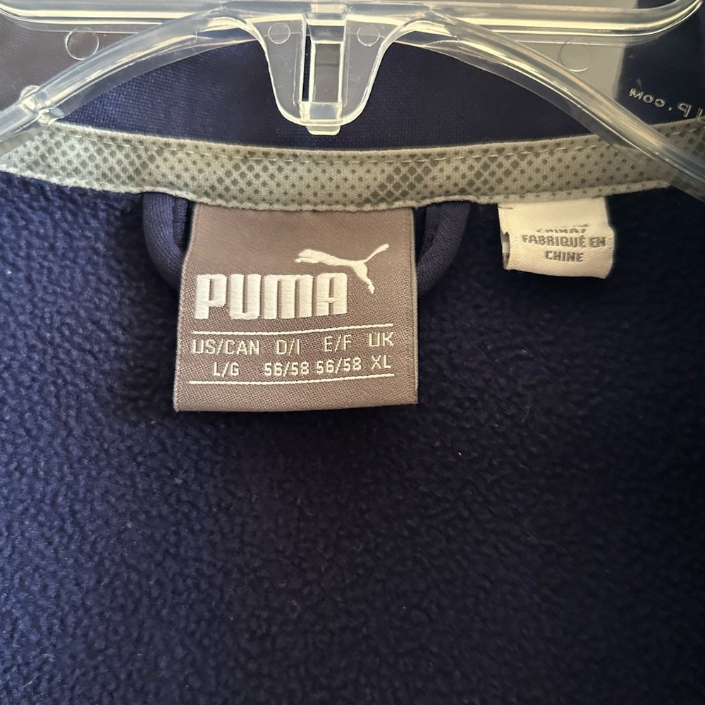 Puma Men’s Navy and Teal Quarter-Zip Pullover from The Jewel Golf Club - Picture 4 of 12